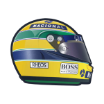 Website Logo - Ayrton Senna Helmet